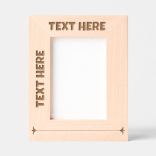 HINZUFÜGEN SIE IHREN EIGENEN TEXT-Laser Geätzte Rahmen