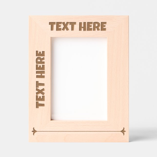 HINZUFÜGEN SIE IHREN EIGENEN TEXT-Laser Geätzte Rahmen (Vorderseite)