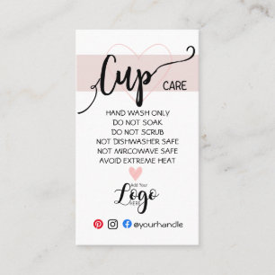 HINZUFÜGEN SIE IHREN LOGO-Cup CARE Vinyl business  Visitenkarte