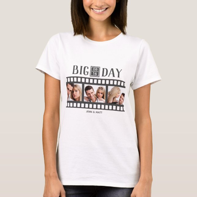 Hinzufügen von 3 Fotos Spaß Film Frauen T - Shirt (Vorderseite)