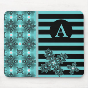 Hinzufügen von Artdeco-Blume für das Monogramm im Mousepad