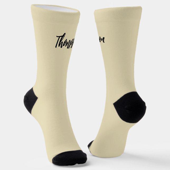 Hinzufügen von Bild und Text niedliches, modernes  Socken (Gewinkelt)