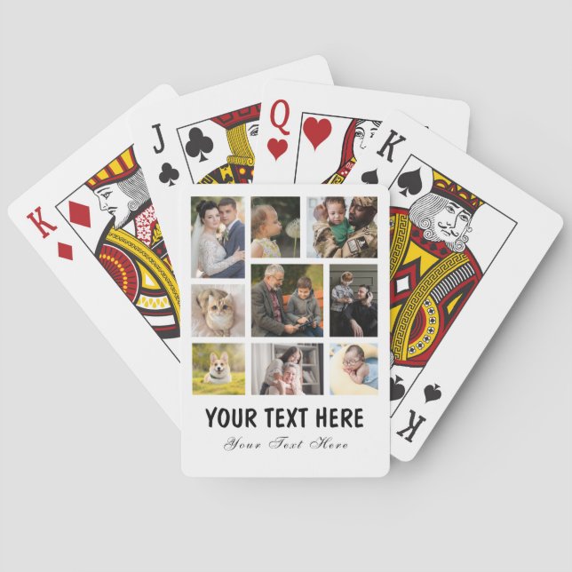 Hinzufügen von Bild- und Textübertragungs-Karten Spielkarten (Rückseite)