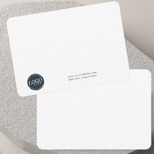 Hinzufügen von Firmenlogo und Mitarbeitern Dankeskarte