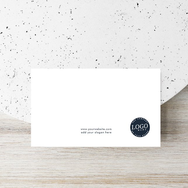 Hinzufügen von Firmenlogos und Büroangestellten Mitteilungskarte (Your Business Logo and Website Note Card)