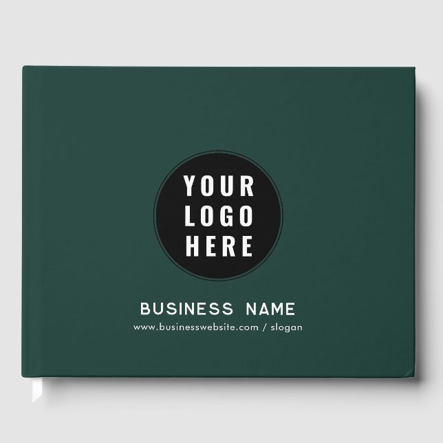 Hinzufügen von Firmenlogos und Website-Werbung Gästebuch (Vorderseite)
