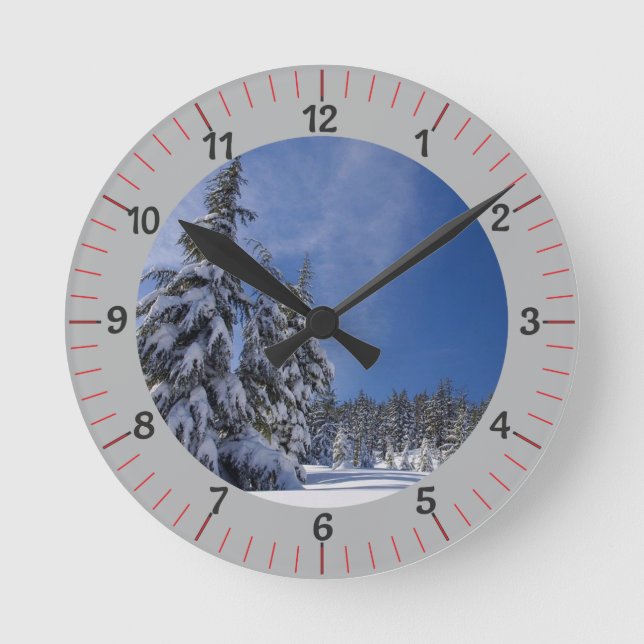Hinzufügen von Foto benutzerdefiniert Runde Wanduhr (Vorderseite)