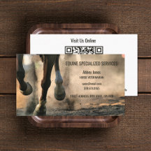 Hinzufügen von Foto Pferde Equine QR Code Business