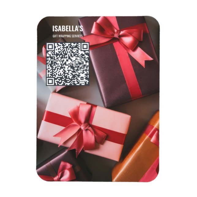 Hinzufügen von Foto QR Code Business Magnet (Vertikal)