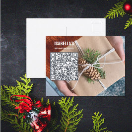 Hinzufügen von Foto QR Code Visitenkarte Postkarte