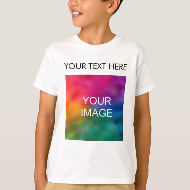 Hinzufügen von Foto-Text für benutzerdefinierte Vo T-Shirt (Vorderseite)