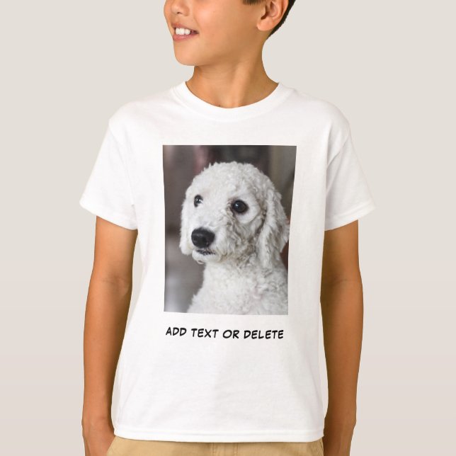 Hinzufügen von Foto- und Textbildern T-Shirt (Vorderseite)
