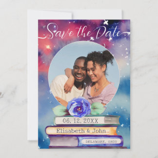 Hinzufügen von Fotobüchern und Rose Pastel Wasserf Save The Date