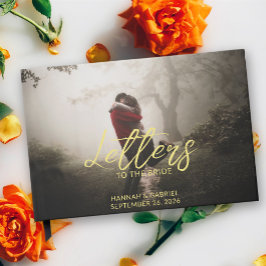 Hinzufügen von Fotohochzeitbriefen zum Bride Guest Gästebuch