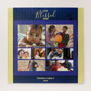 Hinzufügen von Fotos gesegnet Jahr Familienfotocol