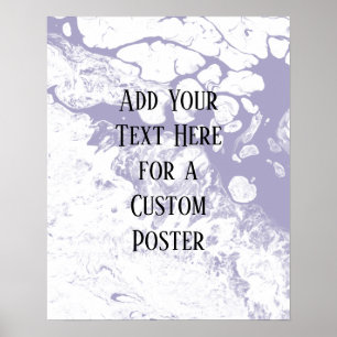 Hinzufügen von Lila und weißem Text. Poster