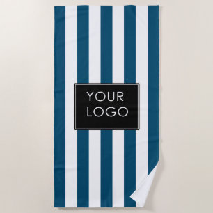 Hinzufügen von Logo-Business dick Streifen blau ge Strandtuch