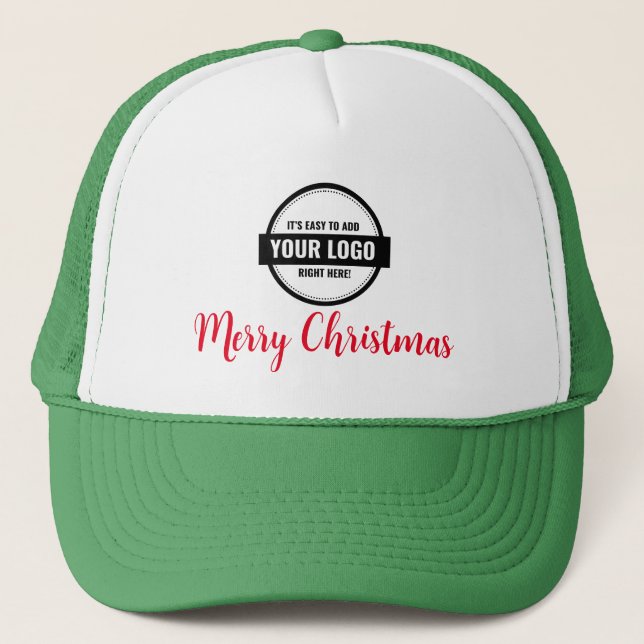 Hinzufügen von Logo-Business-Weihnachtsmützen für  Truckerkappe (Vorderseite)