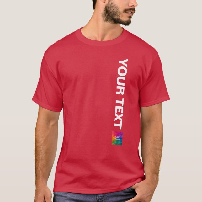 Hinzufügen von Logo-Foto-Vorlage Mens Weihnachtsro T-Shirt (Vorderseite)