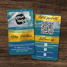 Hinzufügen von Logo QR Code & Social Media Gold Ja