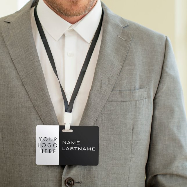 Hinzufügen von Logos Horizontal Einfache moderne S Ausweis (Von Creator hochgeladen)