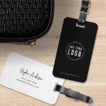 Hinzufügen von Logos Moderne Skriptfirmen mit benu Gepäckanhänger<br><div class="desc">Hinzufügen des Logos Modernes Script Business Custom Colors Gepäckstück Tag, das für Sie und Ihre Mitarbeiter auf Reisen zur Arbeit perfekt ist. Die Hintergrundfarbe auf der Vorderseite und auf der Rückseite ist editierbar, klicken Sie auf "Bearbeiten", um die Farbe anzupassen, indem Sie den Platzhalter-Text und das Platzhalter-Bild durch Ihr eigenes...</div>