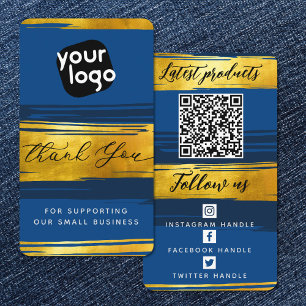 Hinzufügen von Logos und QR-Code Moderner Personal Visitenkarte
