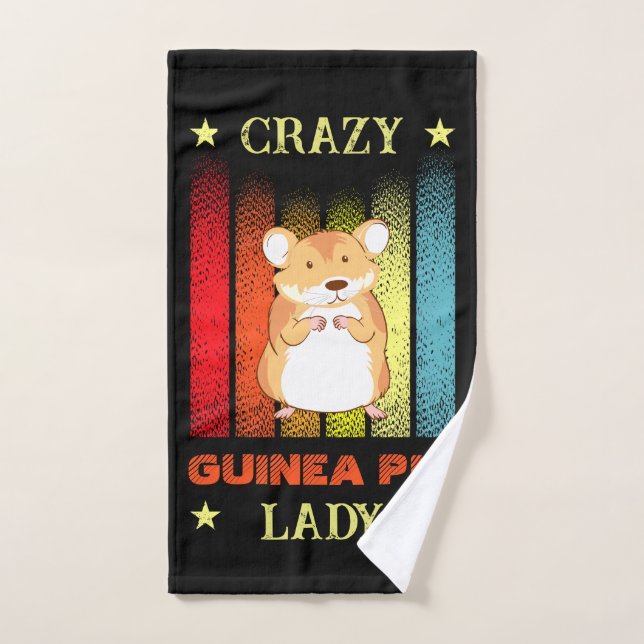 Hinzufügen von Name Bearbeiten Text Crazy Guinea P Handtuch (Handtuch)