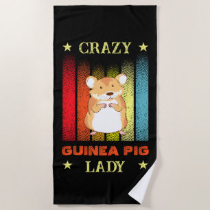 Hinzufügen von Name Bearbeiten Text Crazy Guinea P Strandtuch