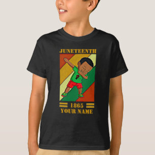 Hinzufügen von Name Bearbeiten Text Juneteenth Kid T-Shirt