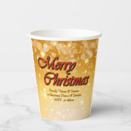 Hinzufügen von Name Bearbeiten Text passend Weihna Pappbecher