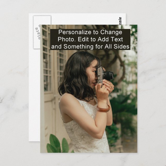 Hinzufügen von Name-Foto oder Artwork-Postkarte an Postkarte (Vorne/Hinten)