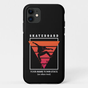 Hinzufügen von Name und Text-Skateboard Geometrisc Case-Mate iPhone Hülle