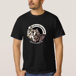 Hinzufügen von Namen ändern Text Motorrad-Bruder T-Shirt