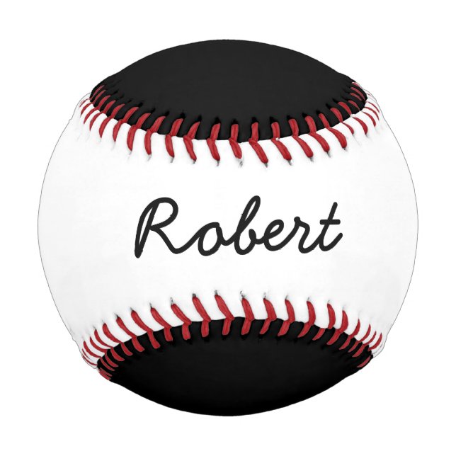Hinzufügen von Namen für benutzerdefinierte schwar Baseball (Vorderseite)