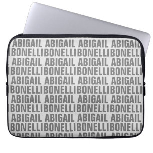 Hinzufügen von Namen minimalistisch fett modernen  Laptopschutzhülle