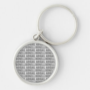 Hinzufügen von Namen minimalistisch fett modernen  Schlüsselanhänger