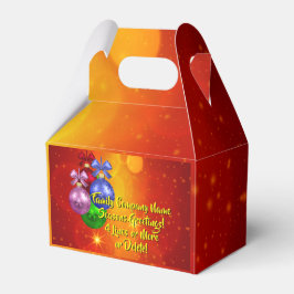 Hinzufügen von Namenstext-Matching Weihnachten Geschenkschachtel