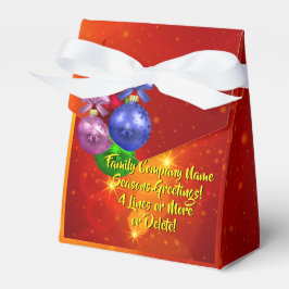 Hinzufügen von Namenstext-Matching Weihnachten Geschenkschachtel