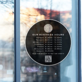 Hinzufügen von QR-Code-Geschäftsöffnungszeiten für Fensteraufkleber