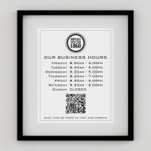 Hinzufügen von QR-Code-Geschäftsöffnungszeiten für