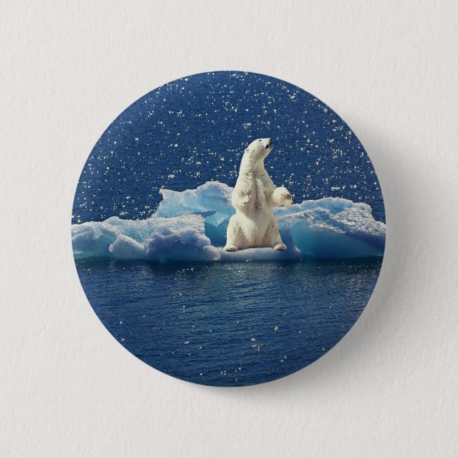 Hinzufügen von SLOGAN zum Rett von Polarbären mit  Button (Vorderseite)