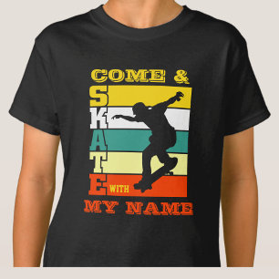 Hinzufügen von Text ändern und Skate mit meinem Na T-Shirt