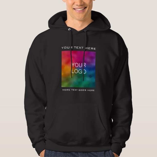 Hinzufügen von Text-Employee-Mens zum Firmenlogo h Hoodie (Vorderseite)