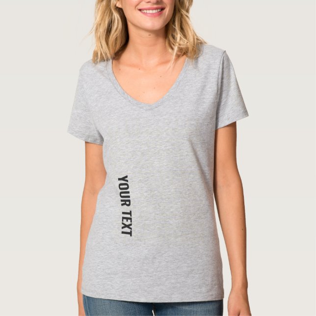 Hinzufügen von Text-Foto-Logos Hier Frauen Moderne T-Shirt (Vorderseite)