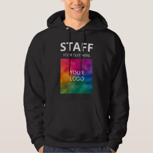 Hinzufügen von Text-Logos Hier Mitarbeiter Crew Me Hoodie
