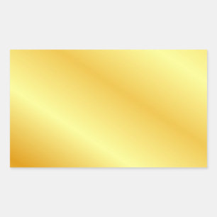 Hinzufügen von Text Monogram Elegant Metallic Look Rechteckiger Aufkleber