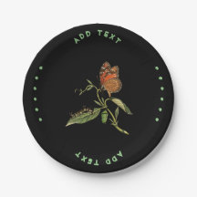 Hinzufügen von Text-Schmetterlingsbild-gedruckter