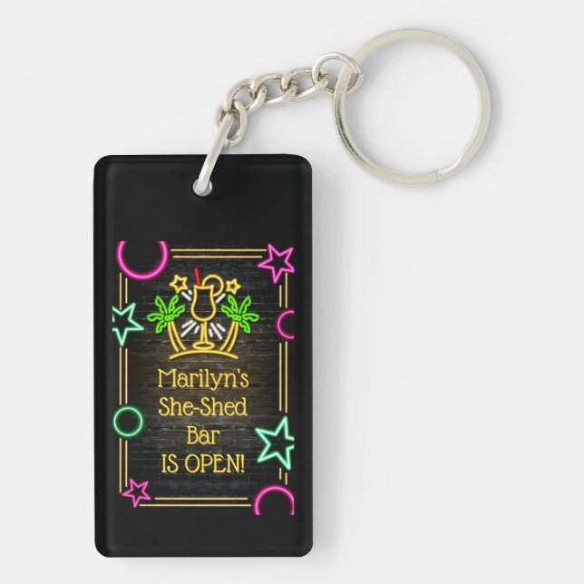 Hinzufügen von Textänderungen, die Sie als Hinterg Schlüsselanhänger (Rückseite)
