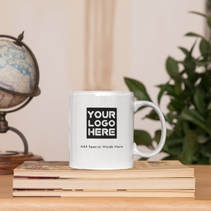 Hinzufügen von "Upload LOGO Branding Modern" Kaffeetasse